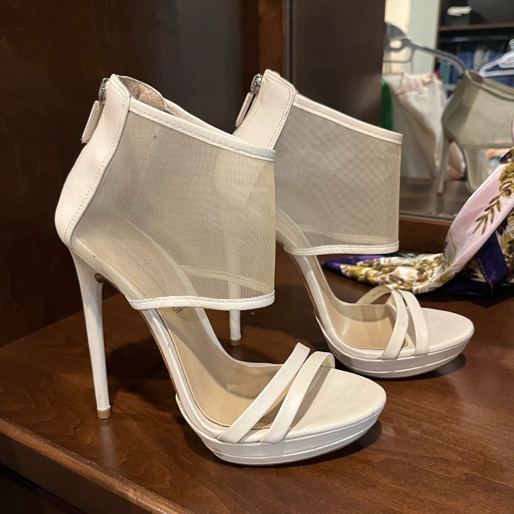 BCBG Ferned mesh heel